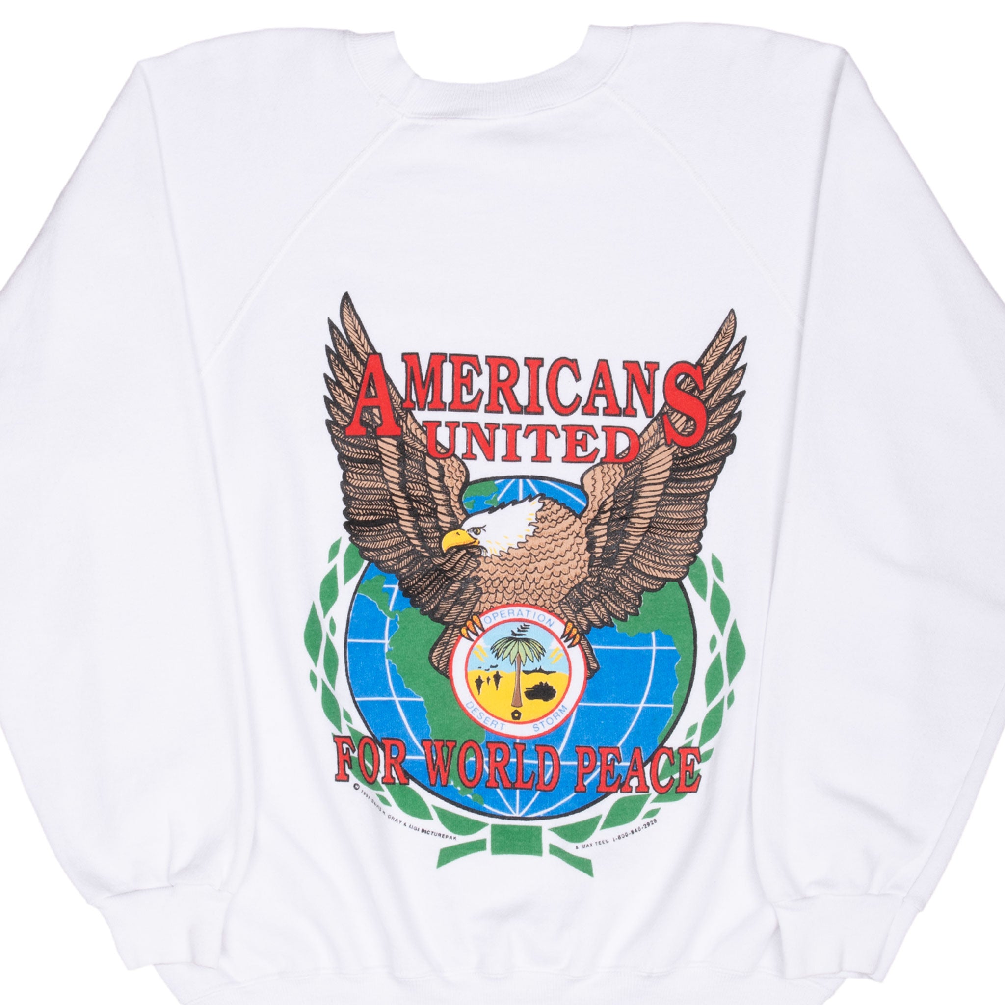 Vintage US Army Desert Storm Operation Sweatshirt 1991 XL - Authentic Made in USA Military Pullover for Men - Perfect for Veterans, Collectors & Outdoor Activities