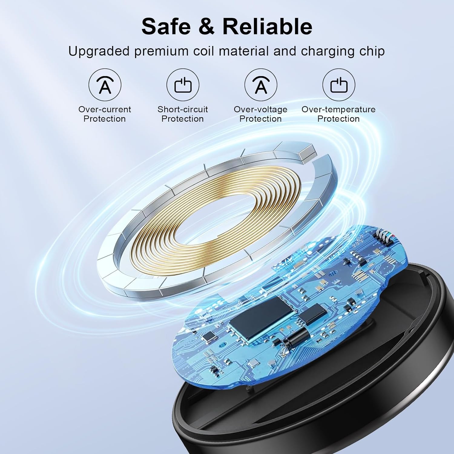 MagSafe Wireless Charging Station for iPhone 16 Pro Max - Fast Qi-Compatible Charger for iPhone 16/15/14 Series | Perfect for Home, Office & Travel Use