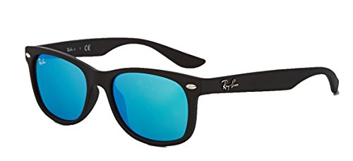 Matte Black Frame Blue Mirror