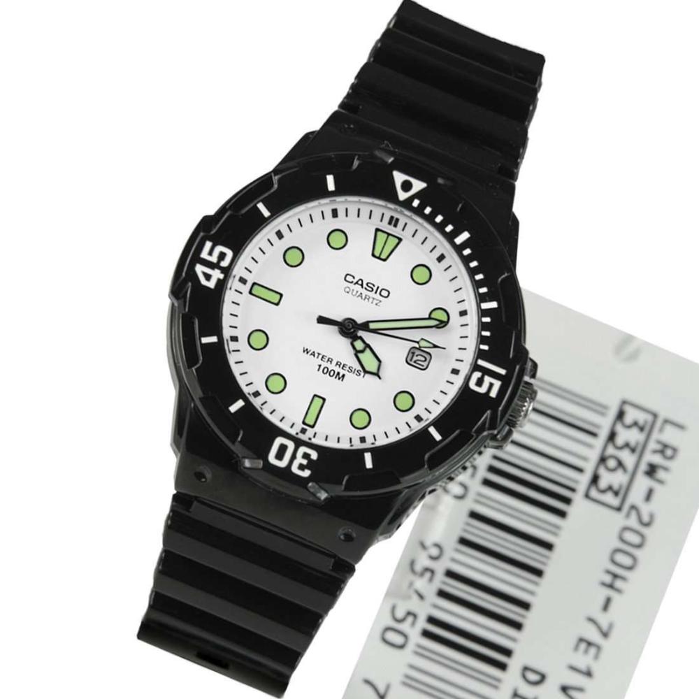 CASIO LRW200H-7E1VDF Analog Women's Watch with Black Resin Strap - Water Resistant, Stylish & Durable for Everyday Wear, Workouts & Outdoor Activities