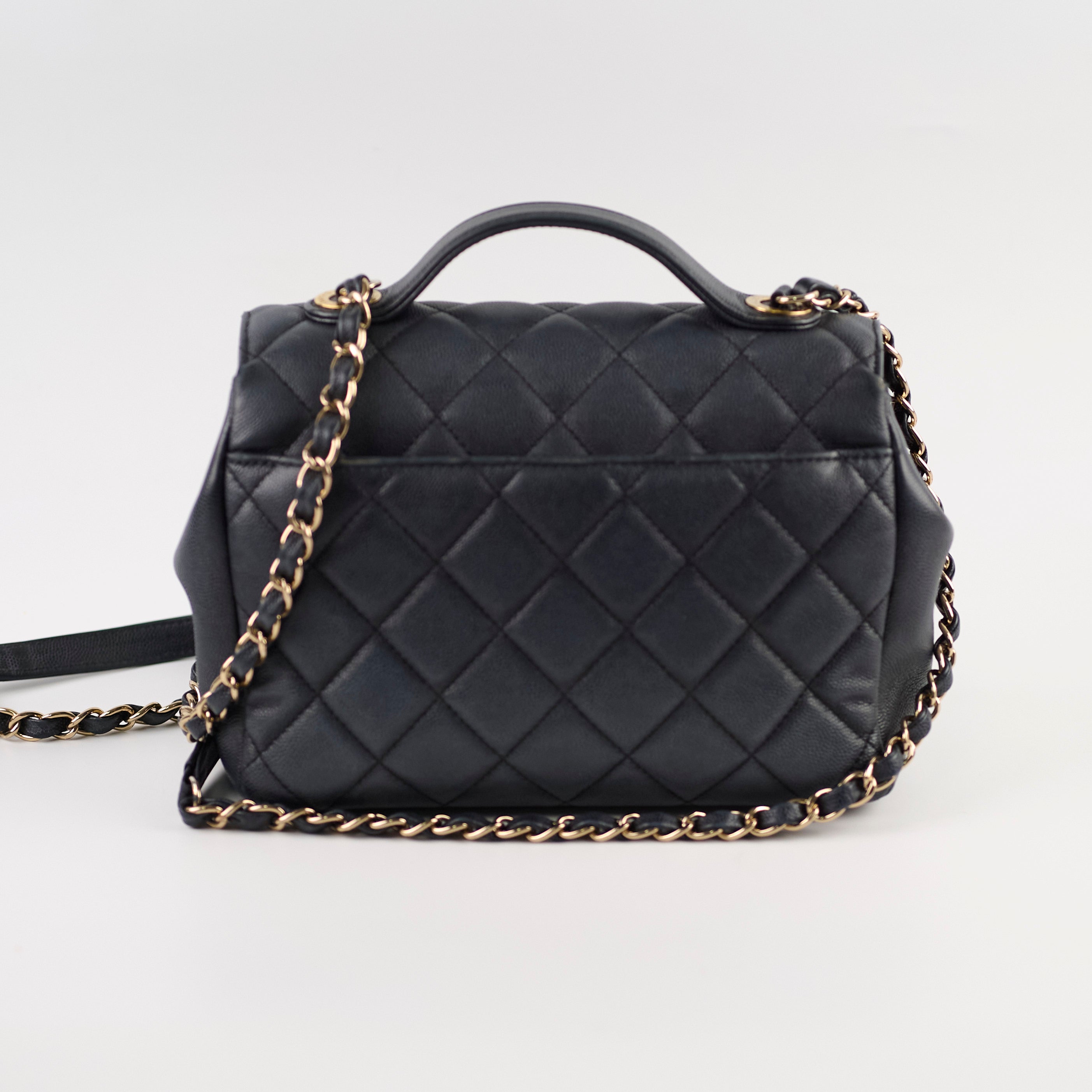 Chanel Caviar Business Affinity Handbag Dark Navy 28cm - Luxury Leather Tote Bag for Women, Perfect for Office, Work & Professional Occasions