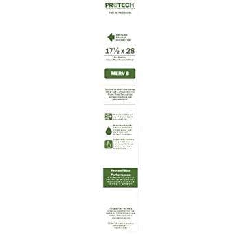 PROTECH PD540041 17.5x28x5 MERV 8 Air Filter - Furnace, AC & HVAC Replacement Filter (1 Pack) - Improves Indoor Air Quality for Homes & Offices