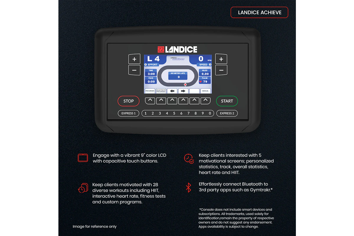Landice E9 Commercial Elliptical Machine - Premium Cardio Trainer for Home & Gym Use - Perfect for Weight Loss & Full-Body Workouts