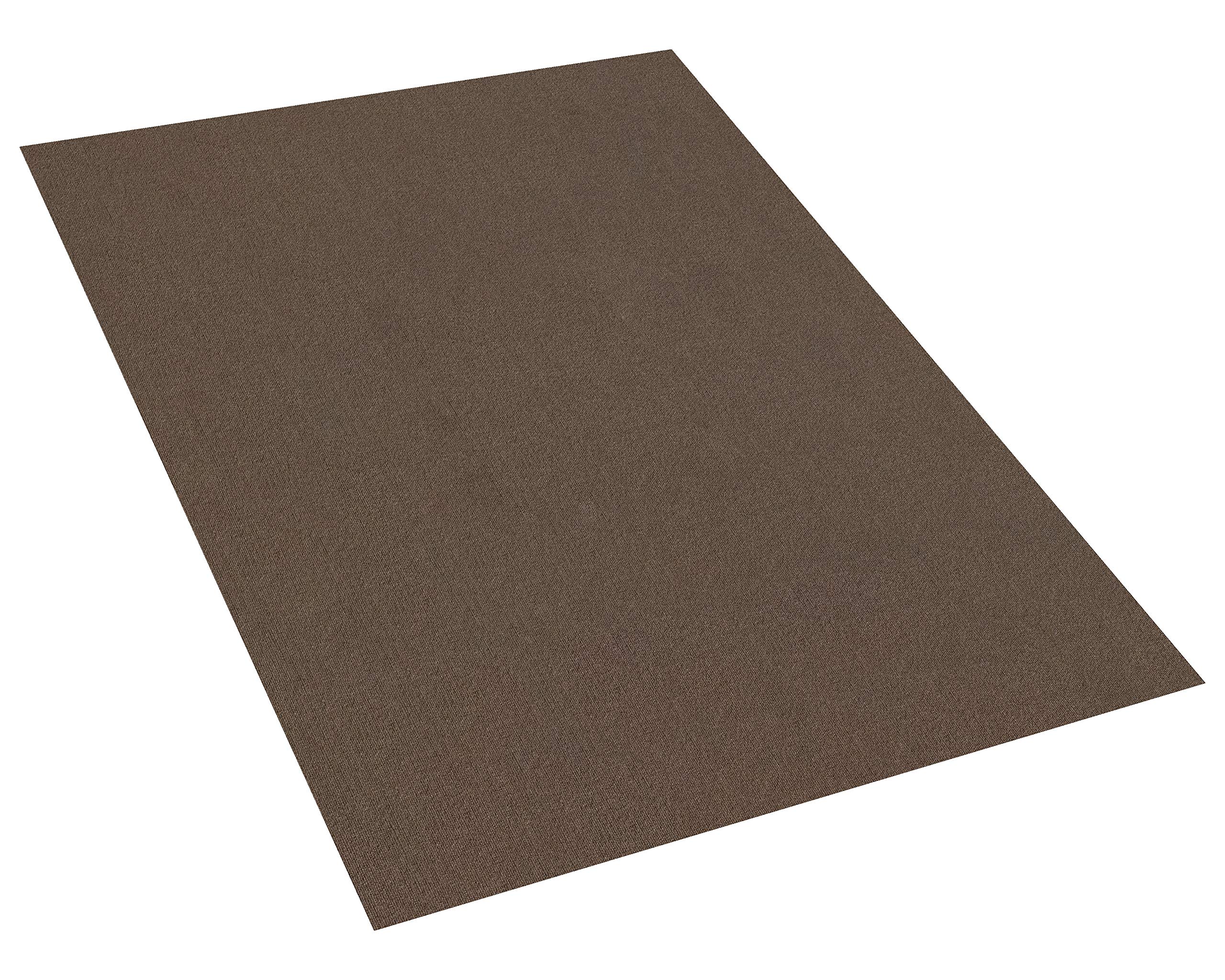 Premium Indoor/Outdoor Recycled PET Fiber Rug - Eco-Friendly 4'x6' Espresso Area Rug & Runner Made from 100% Recycled Plastic Bottles - Perfect for Patio, Deck, Picnic, Gazebo, Porch & Backyard Decor