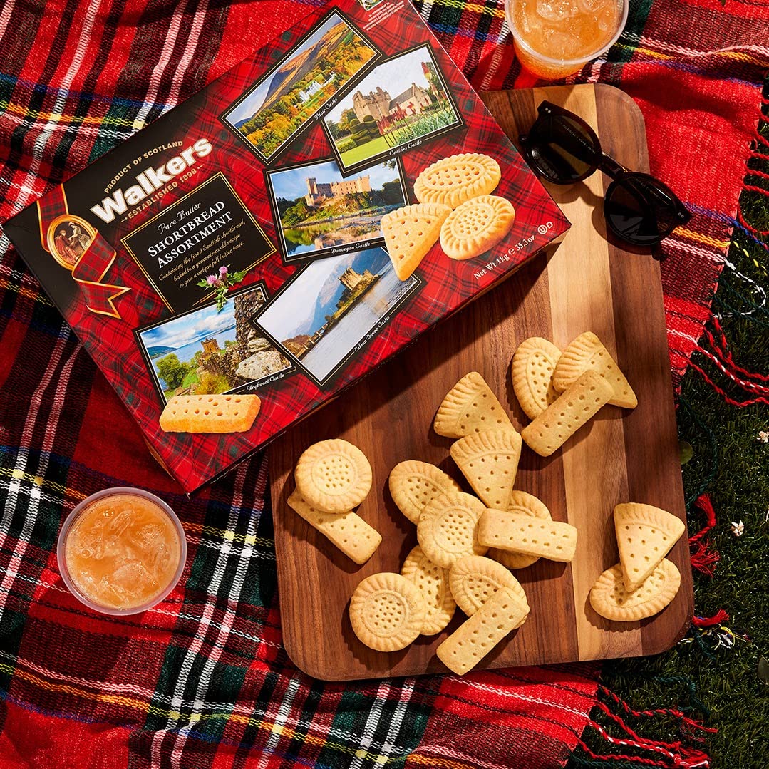 Walker's Shortbread Traditional Assorted Cookies - All-Butter Scottish Shortbread Biscuits, 35.3 Oz Gift Box | Perfect for Tea Time, Holiday Gifts & Office Snacks