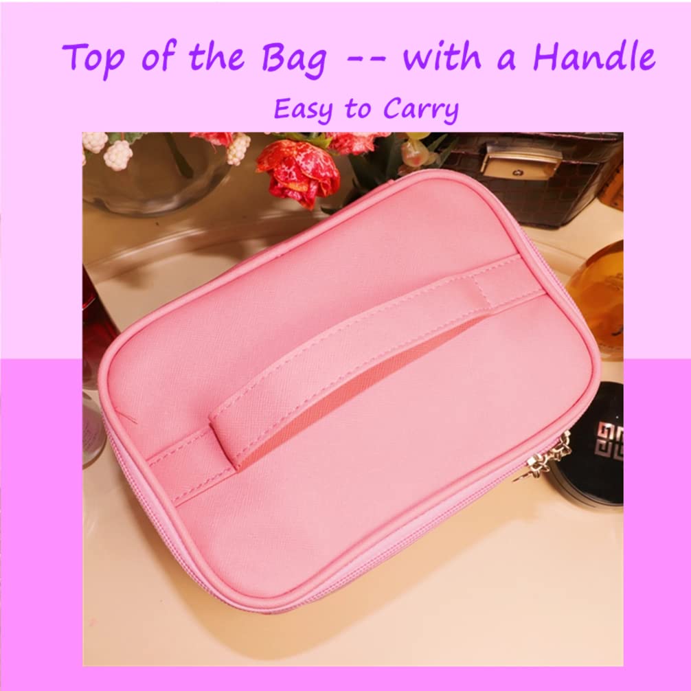 Cute Bunny Makeup Storage Box - Kawaii Cosmetic Organizer Bag for Girls, Cartoon Pencil Case & Beauty Accessories Container - Perfect for School, Travel & Home Organization