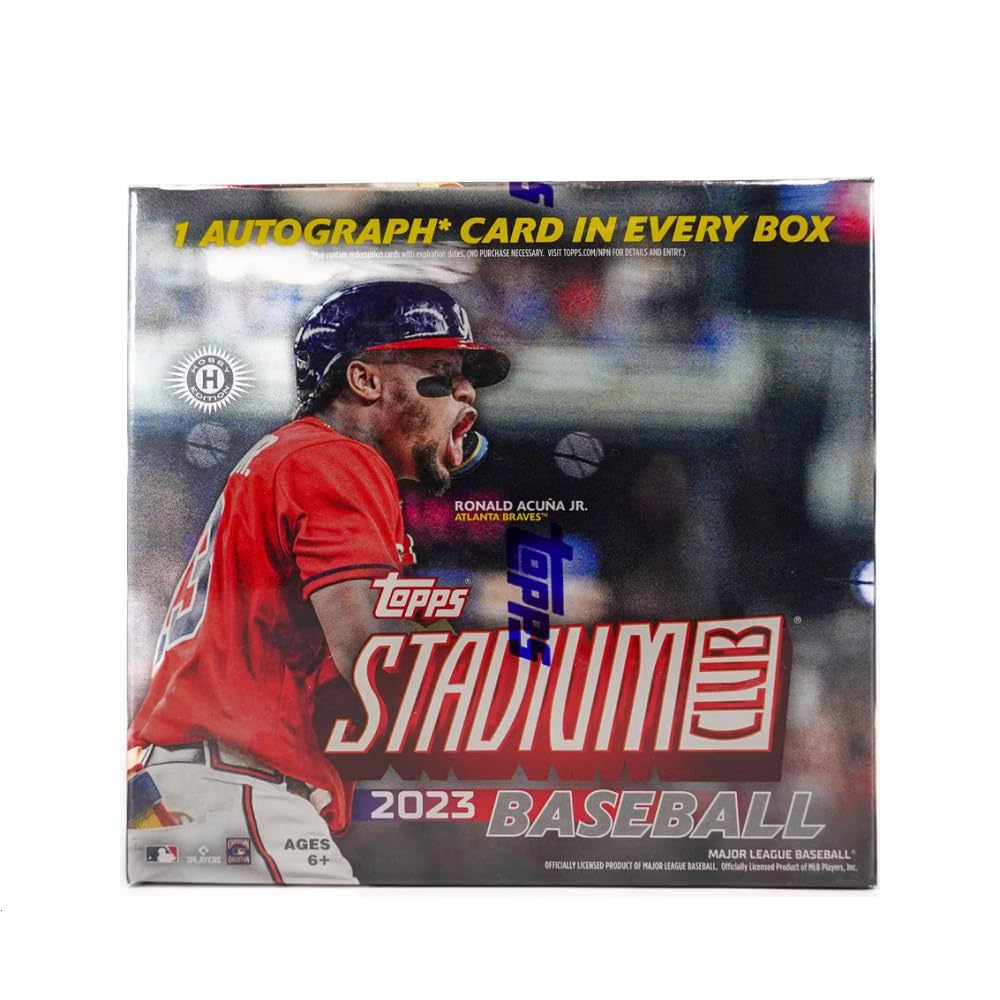 2023 Topps Stadium Club Baseball Compact Hobby Box - 24 Packs with Exclusive Rookie Cards & Autographs | Perfect for Collectors, Investors & Fantasy Baseball Fans