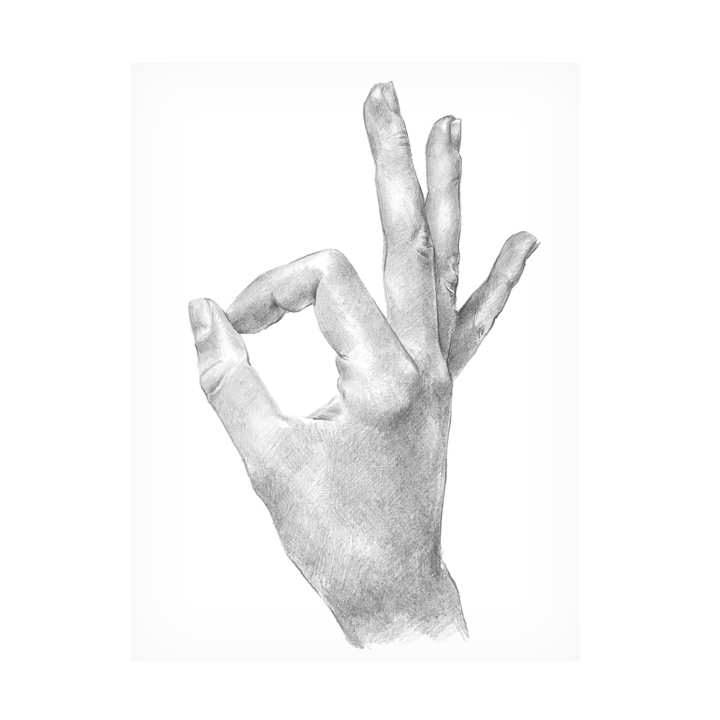 Jennifer Paxton Parker 'Hand Signs III' Canvas Wall Art - Modern Abstract Painting for Living Room, Bedroom & Office Decor