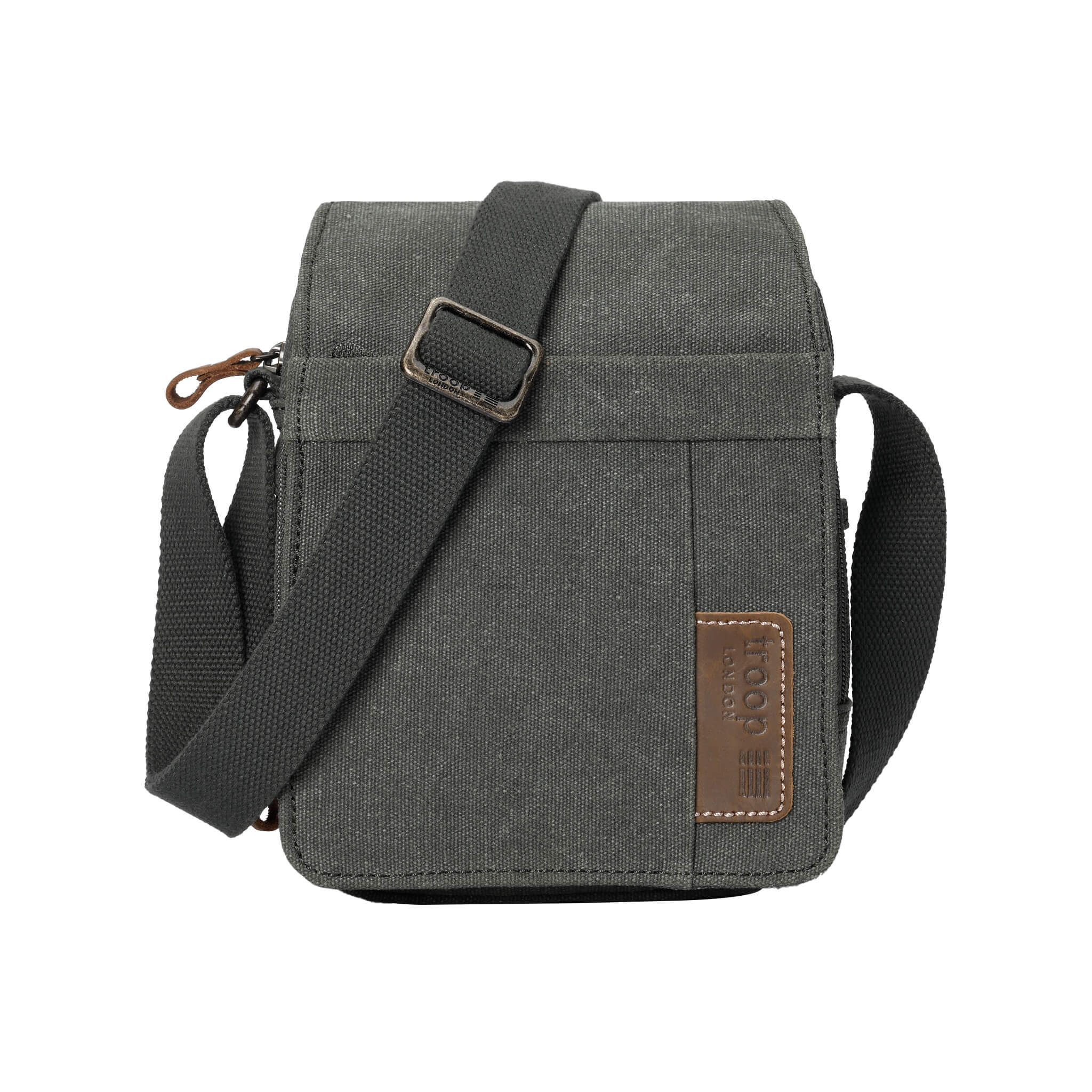 Troop London Classic Canvas Crossbody Bag for Men & Women - Stylish & Durable Messenger Bag for Travel, Work & Everyday Use