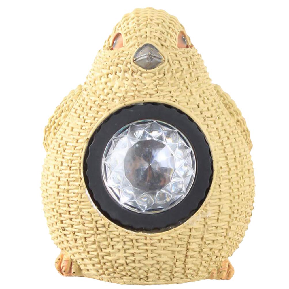 Solar Garden Lights Outdoor Waterproof - Decorative Bird Resin Lamp with Solar Panel for Yard, Patio, Pathway (1 Pack) - Perfect for Landscape Lighting and Nighttime Ambience