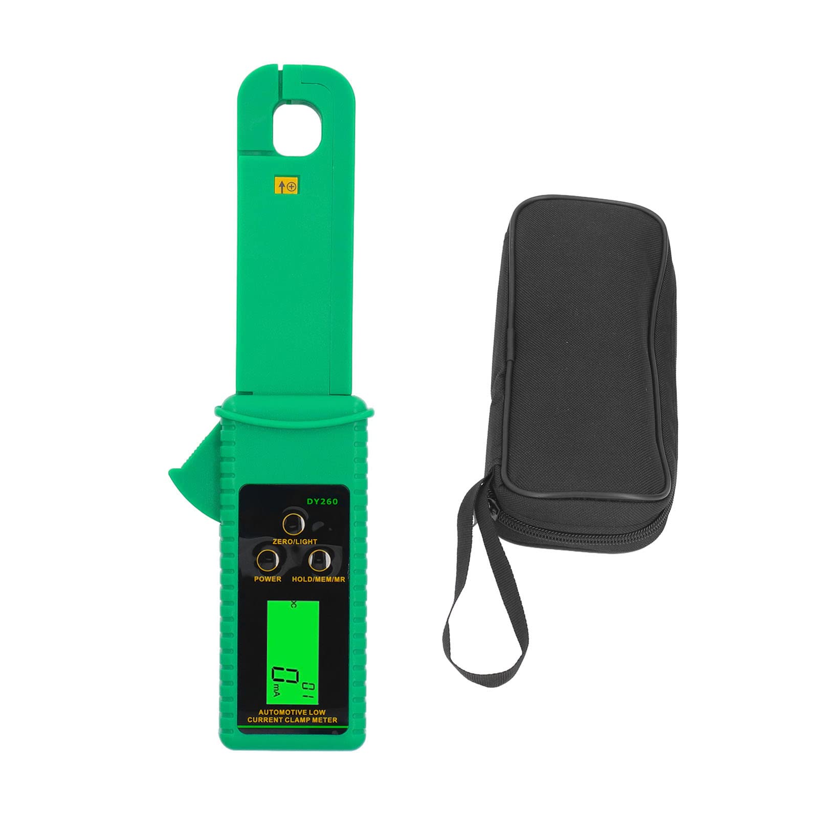 Portable AC/DC Current Clamp Meter 0mA-60A - Automotive Leakage Tester with Anti-Interference for Car Electrical Diagnostics | Perfect for Mechanics & DIY Auto Repairs