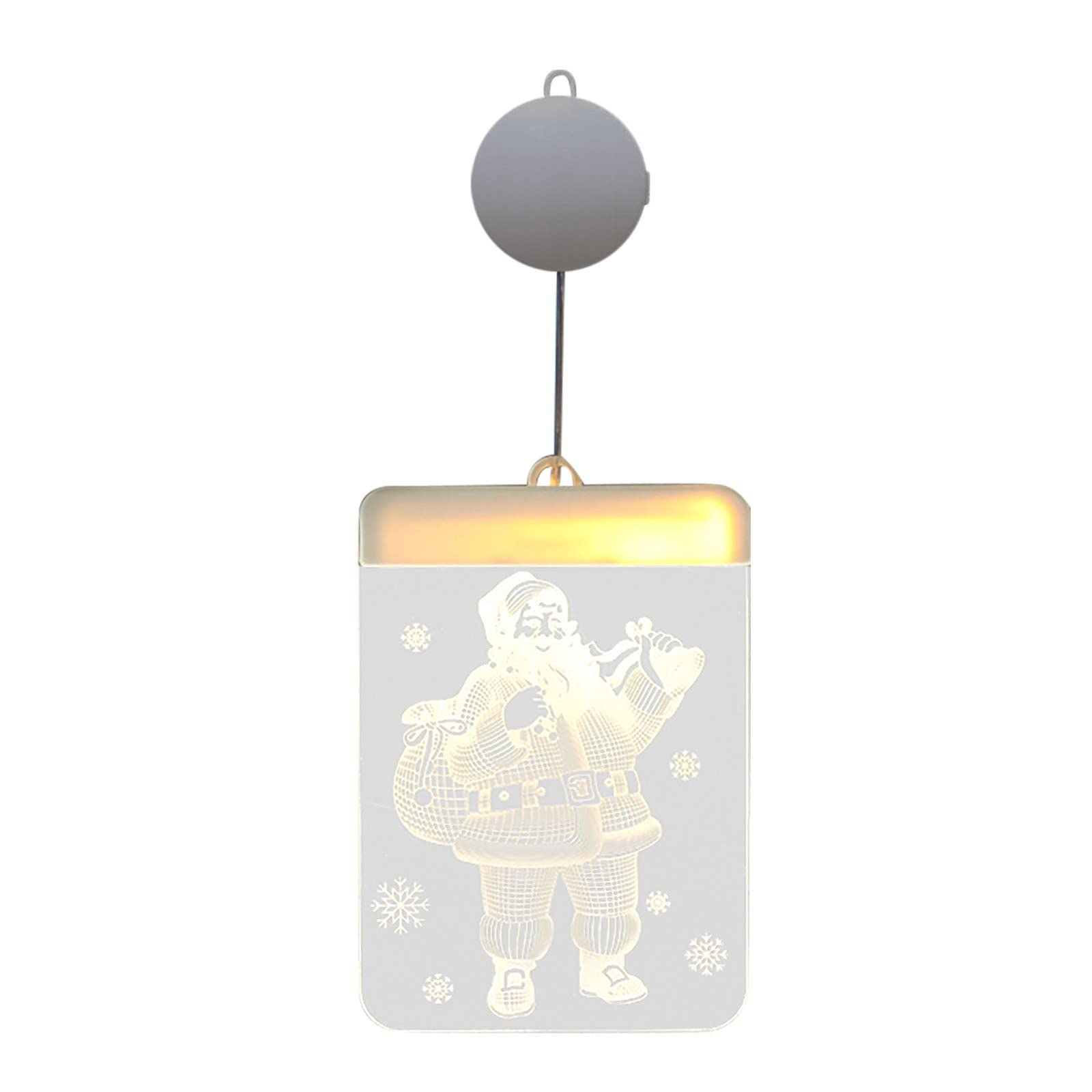 Mini 3D LED Christmas Lights - Dimmable Warm White for Vase, Window, Garland Decor - Indoor/Outdoor Holiday Decorations