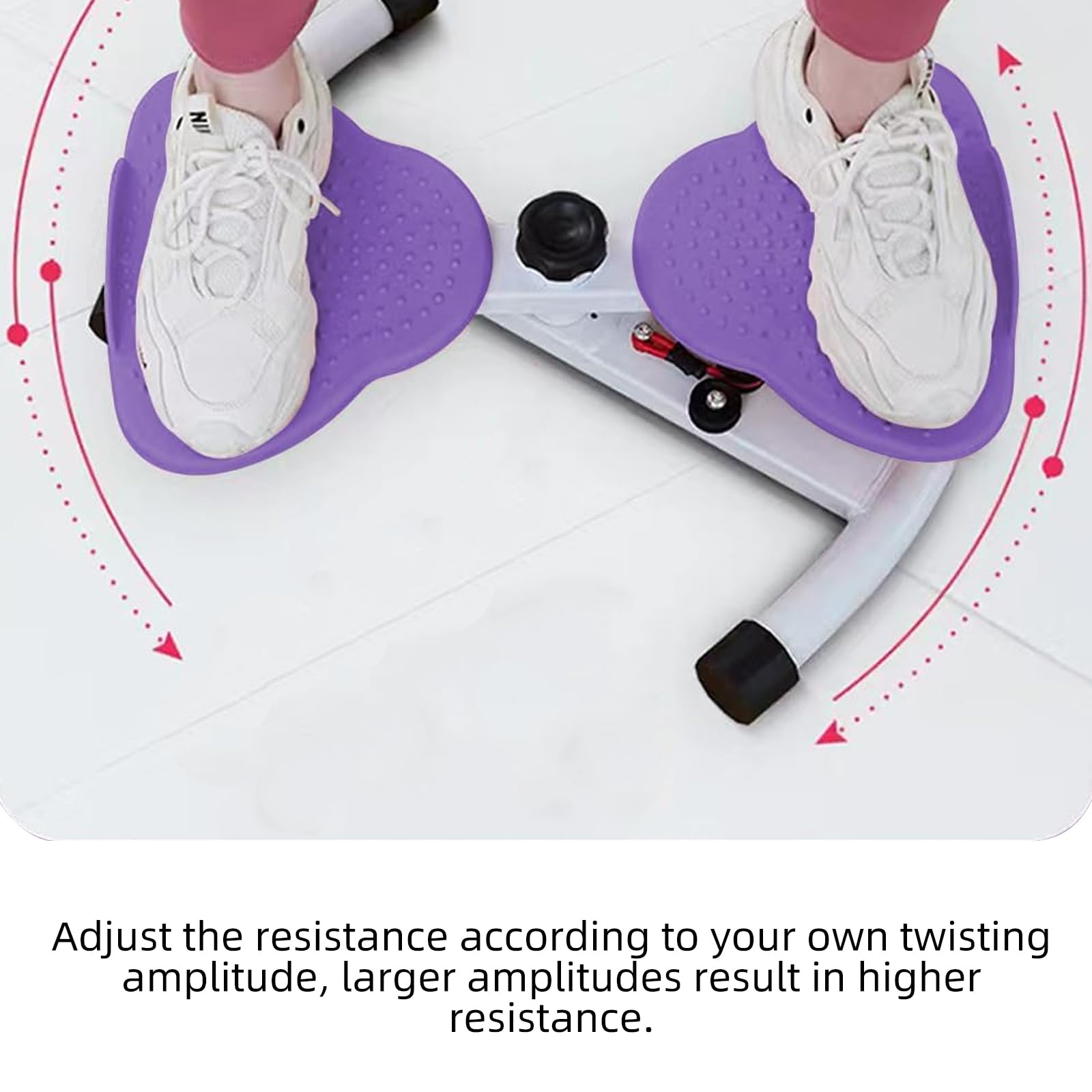 Adjustable Twist Board for Exercise - Waist Twister Machine for Core Workouts & Waist Sculpting | Home Gym Equipment for Fitness & Toning