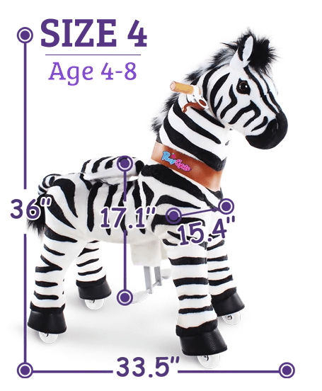 Ponycycle Ride-On Toy for Kids Ages 4-8 | Medium Size | Interactive Rocking Horse for Indoor & Outdoor Play | Perfect Birthday Gift for Boys & Girls