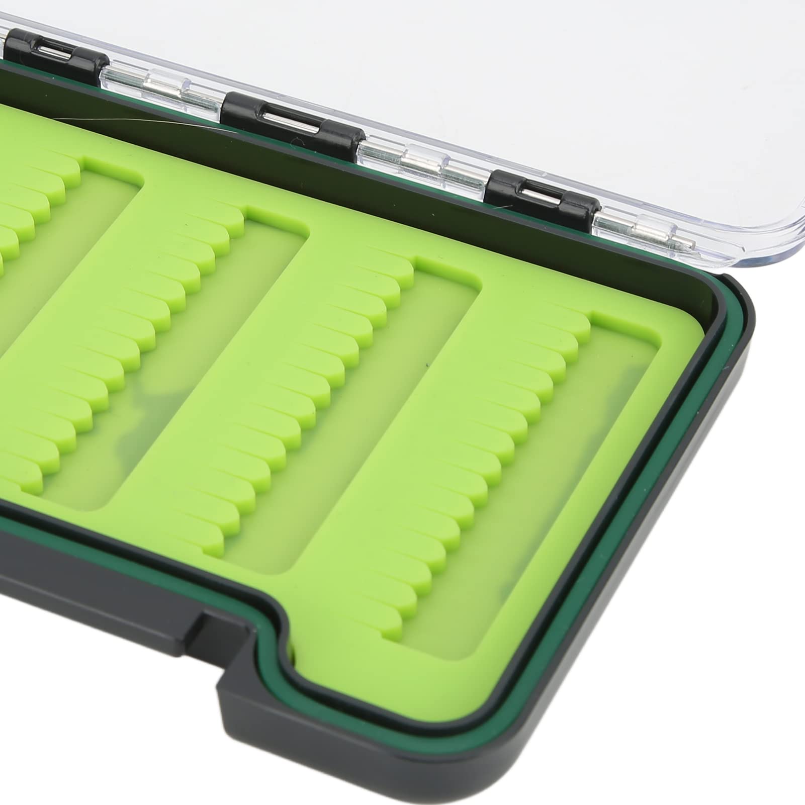 Ubersweet® Lightweight Portable Fly Fishing Dry Flies Box - Large Capacity, Impact Resistant Pocket-Size Tackle Storage for Fishing Gear Enthusiasts | Perfect for Trout, Bass & Fly Fishing Trips | Camping, Hiking & Outdoor Adventures