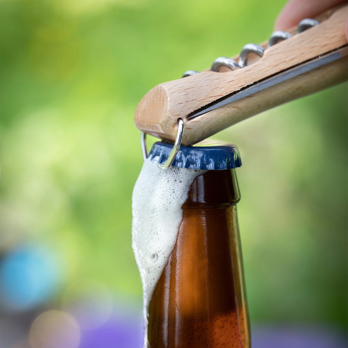 Opinel No. 10 Corkscrew Knife with Bottle Opener - Stainless Steel Multi-Tool for Wine Lovers, Camping & Outdoor Adventures