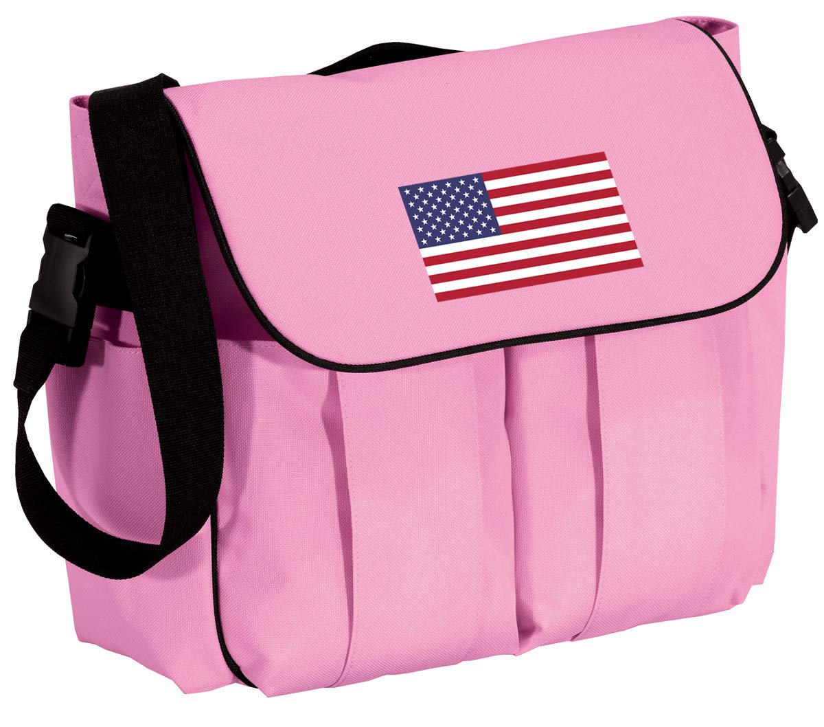Patriotic American Flag Diaper Bag for New Parents - Stylish & Functional USA Themed Baby Essentials Organizer - Perfect for Travel, Outings & Daily Use