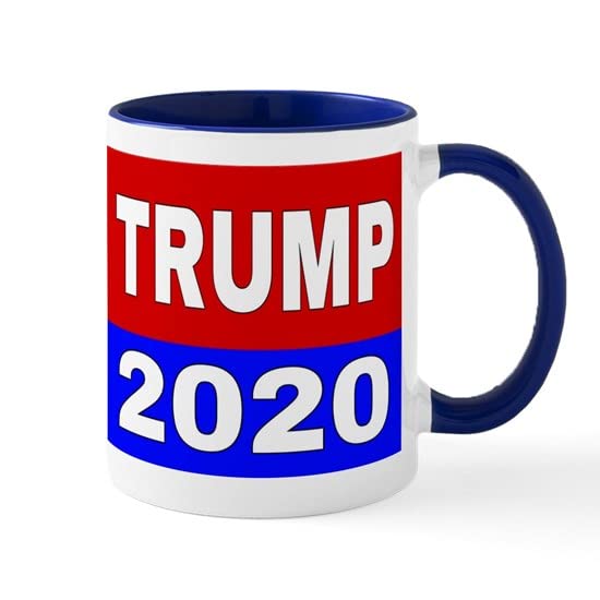 Trump 2020 Ceramic Coffee Mug - 11 oz Tea Cup for Hot & Cold Drinks | Perfect for Home, Office, or Political Events | CafePress Official