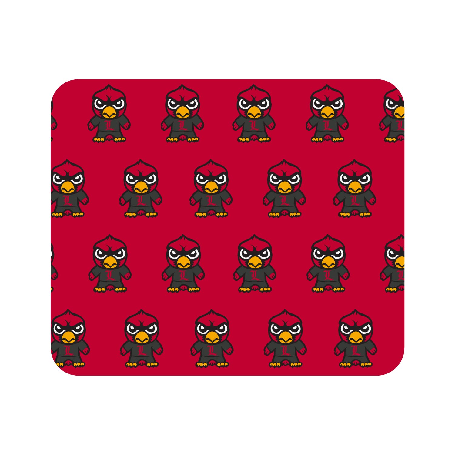 OTM Essentials University of Louisville Standard Fabric Mouse Pad - Non-Slip Desk Accessory for Gaming & Office Work - Tokyodachi Mascot Design - Perfect for Students, Gamers & Home Office Use