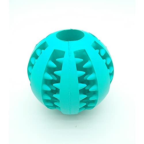 Interactive Dog Chew Toys with Suction Cup - TPR Ball & Elastic Ropes for Puppy Teeth Cleaning, Molar Bite Relief, and Playtime Fun (Blue, 5CM) - Perfect for Indoor Play, Dental Care, and Puppy Training