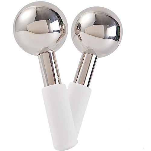 Glaceon Ice Globes for Facials - Cooling Face Roller & Massage Tool for Skincare | Tightens Skin, Reduces Puffiness & Dark Circles | Anti-Aging & Circulation Enhancer | Perfect for Morning Routine & Post-Workout Recovery