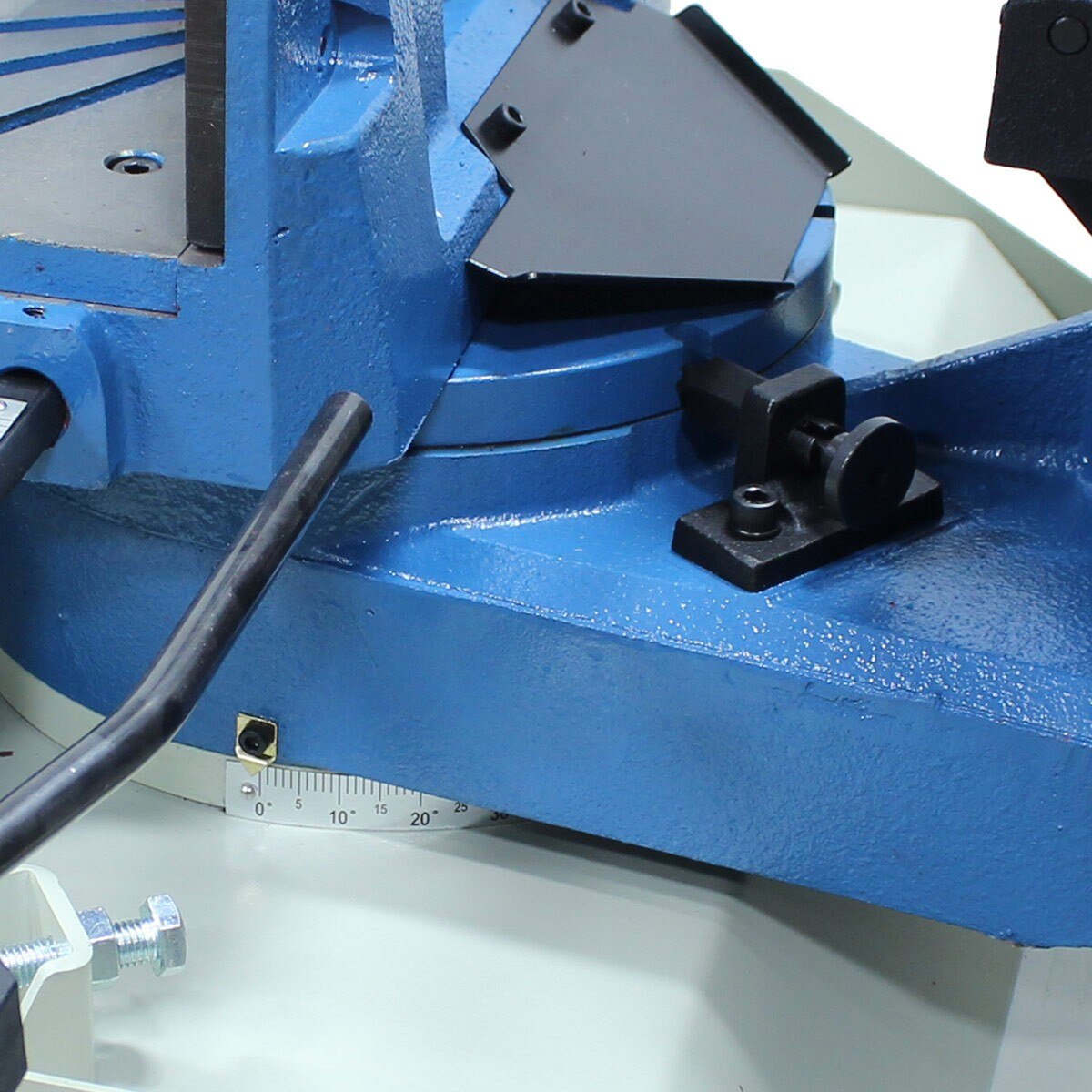 Baileigh Industrial BA9 1001557 BS 350M Dual Miter Band Saw - Heavy Duty Metal & Wood Cutting for Workshop & DIY Projects