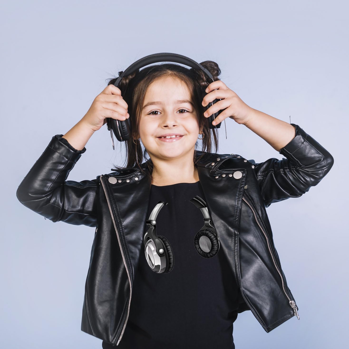 Lepni.me Kids T-Shirt - Retro Music Electronics Headphone Print DJ Gift for Music Lovers - Perfect for Birthday Parties, Music Festivals & Casual Wear