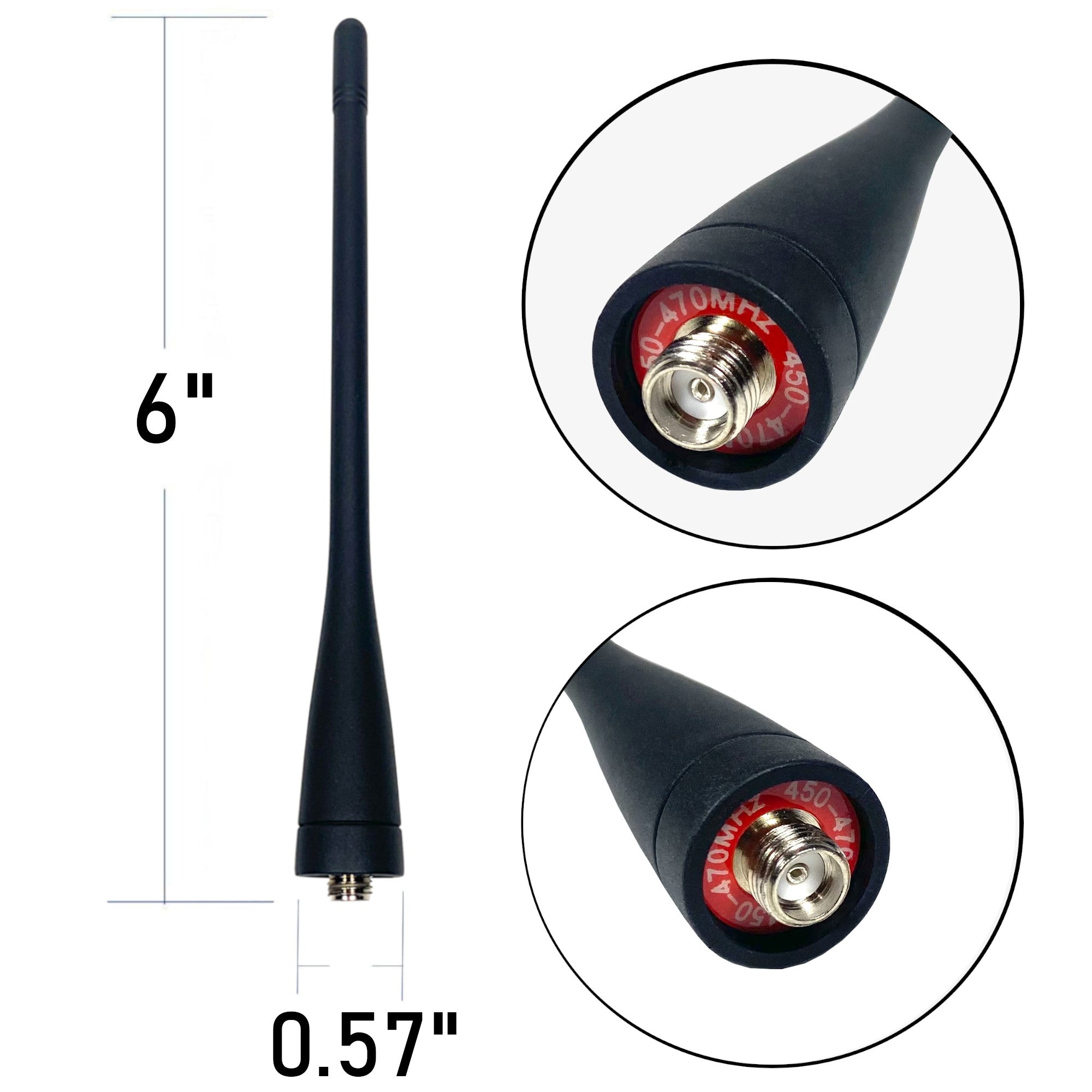 High Gain UHF Antenna with SFU Connector for Kenwood Two Way Radios TK-3100 TK-3200 TK-3302 (450-470MHz) - Perfect for Outdoor Adventures, Construction Sites & Emergency Communications