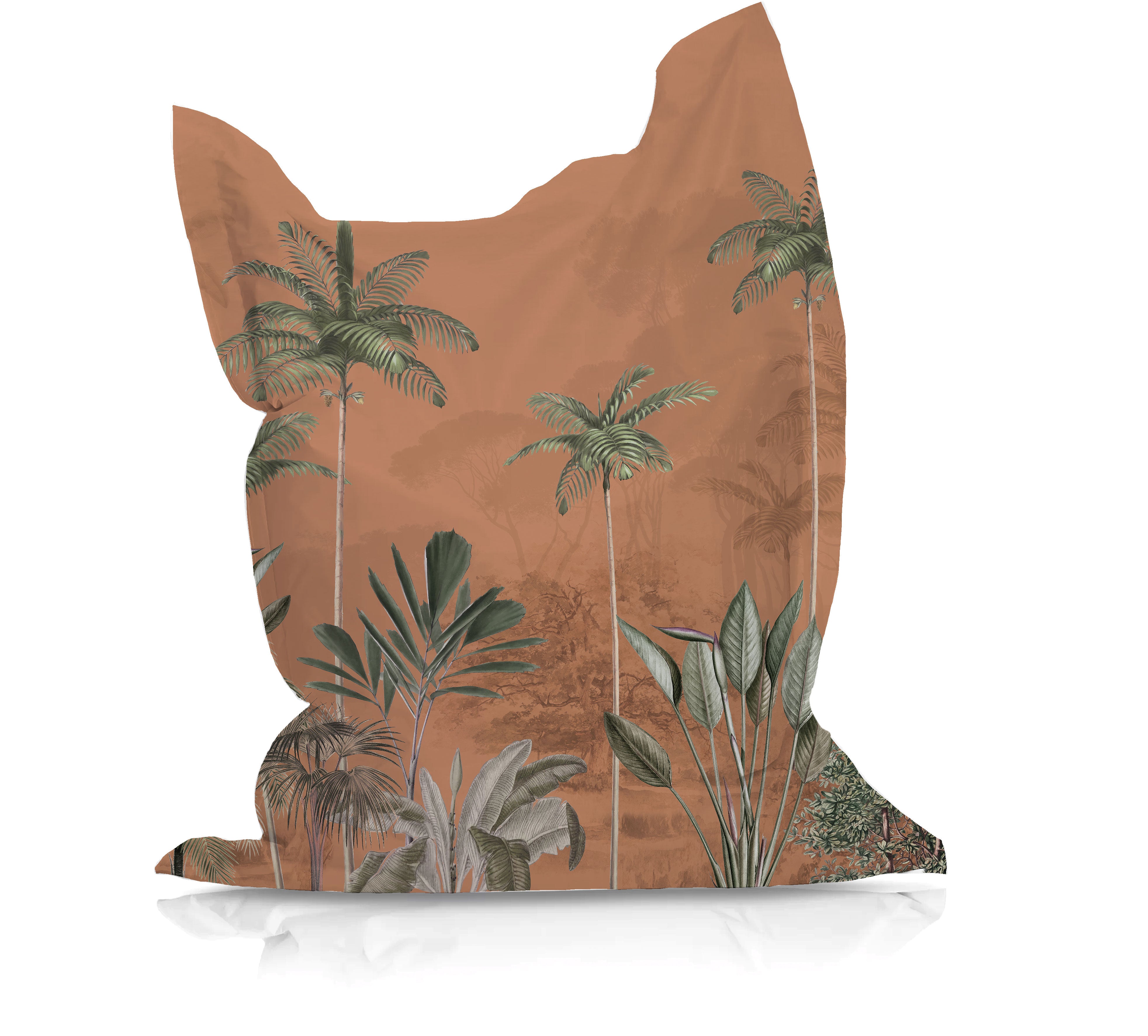 Comfortable Tropical Wilderness Bean Bag Chair - Perfect for Relaxing, Lounging & Gaming in Living Room, Bedroom or Dorm