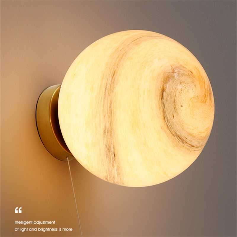 NASA Astronaut on Moon Wall Lamp - LED Night Light for Kids Room, Bedroom & Nursery - Space-Themed Decor for Boys & Girls