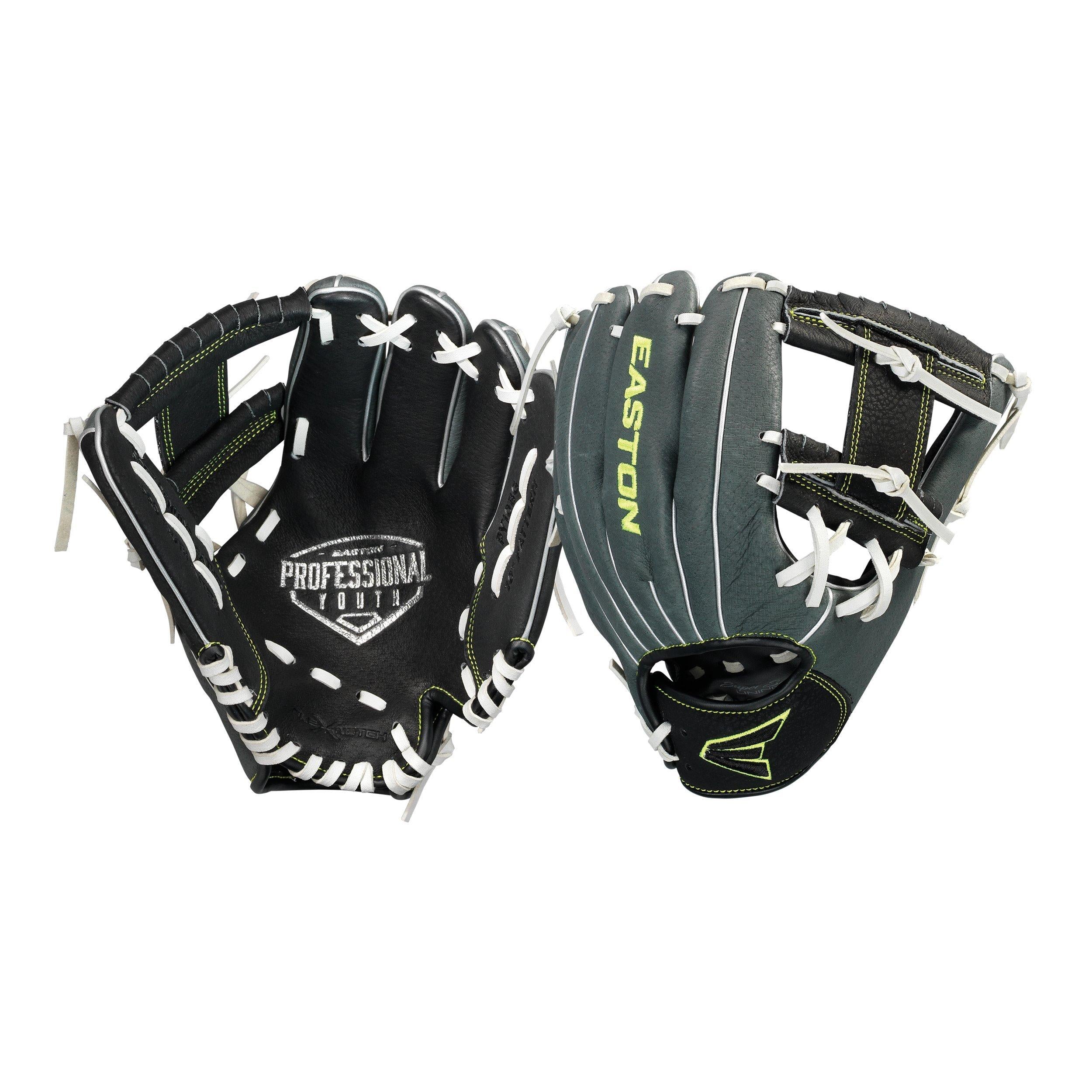 Easton Pro Youth 10'' Baseball Glove PY10BG - Premium Leather Mitt for Kids & Teens - Perfect for Little League, Training & Backyard Practice