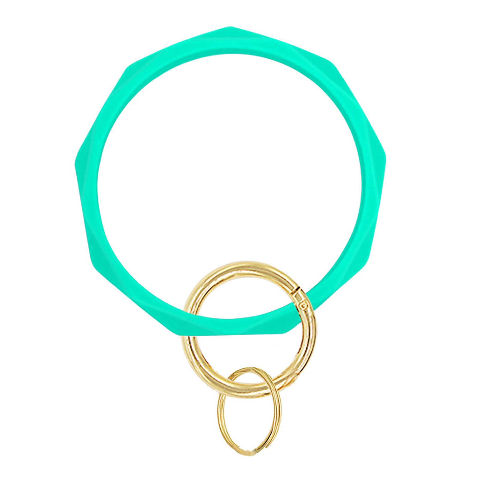 Flexible Silicone Keychain Bracelet for Men & Women - Wristband Key Holder for Daily Use