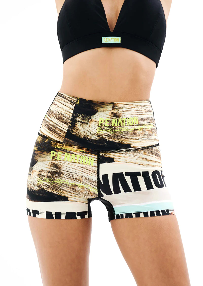 Bermuda Bike Shorts for Women - Stylish Scene Print Activewear | Perfect for Cycling, Running, and Gym Workouts