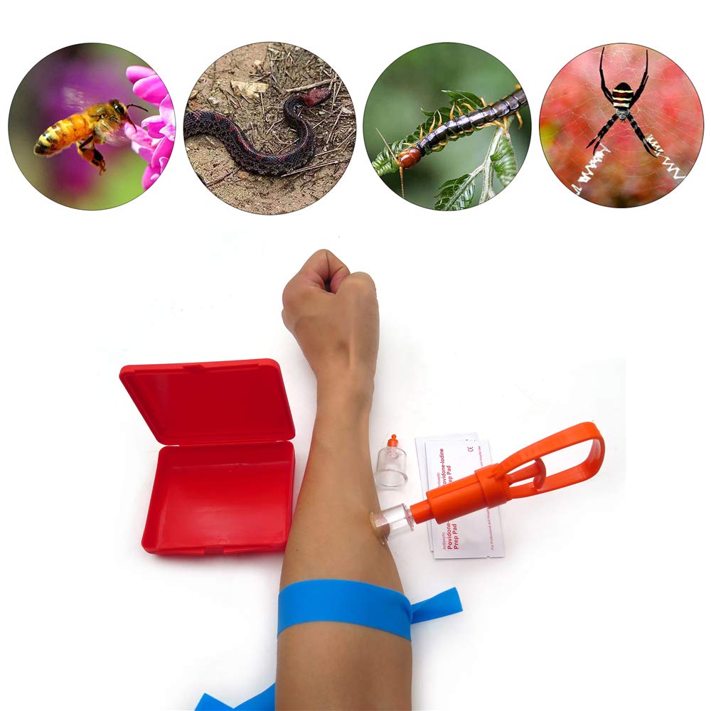 Outdoor Emergency Venom Extractor Pump Kit - First Aid Safety Tool for Snake Bites & Insect Stings | Portable Survival Gear for Hiking, Camping & Wilderness Adventures