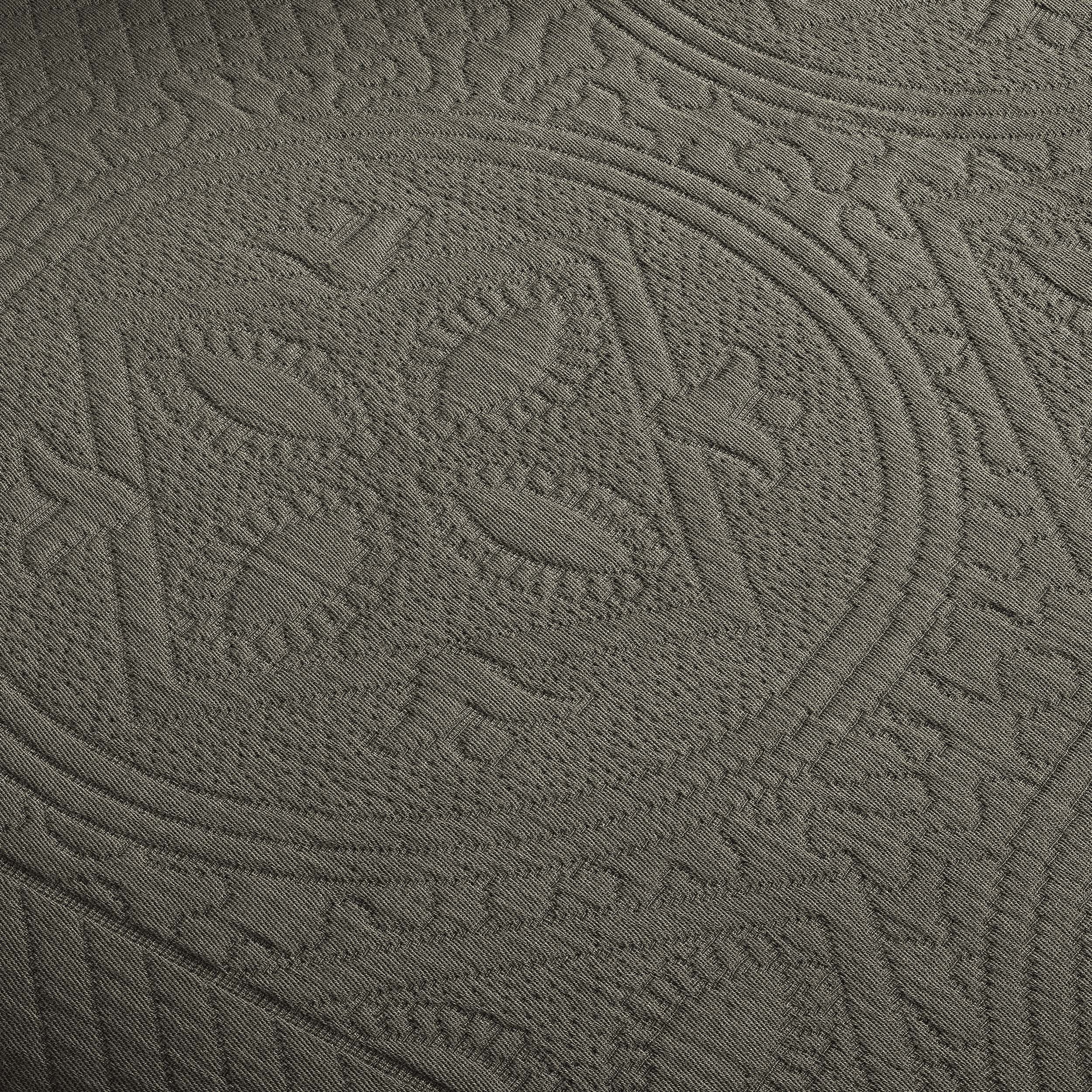 Celtic Circle Jacquard Matelasse Cotton Bedspread Set - Queen Size Luxury Bedding with Intricate Design for Master Bedroom Decor