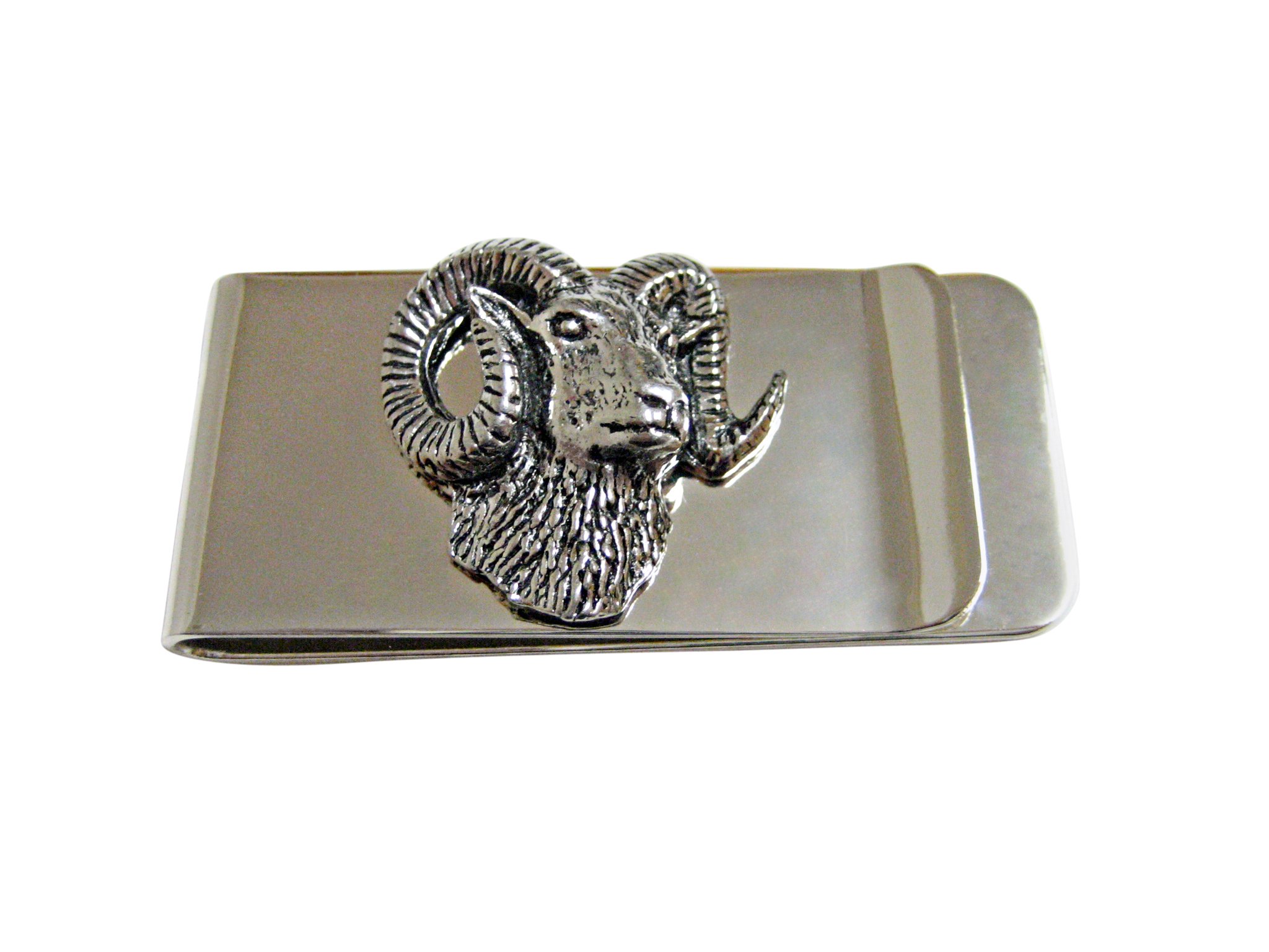 Kiola Designs Ram Head Money Clip - Stylish & Durable Wallet Accessory for Men | Perfect for Cash, Cards & ID | Great Gift for Businessmen & Graduates