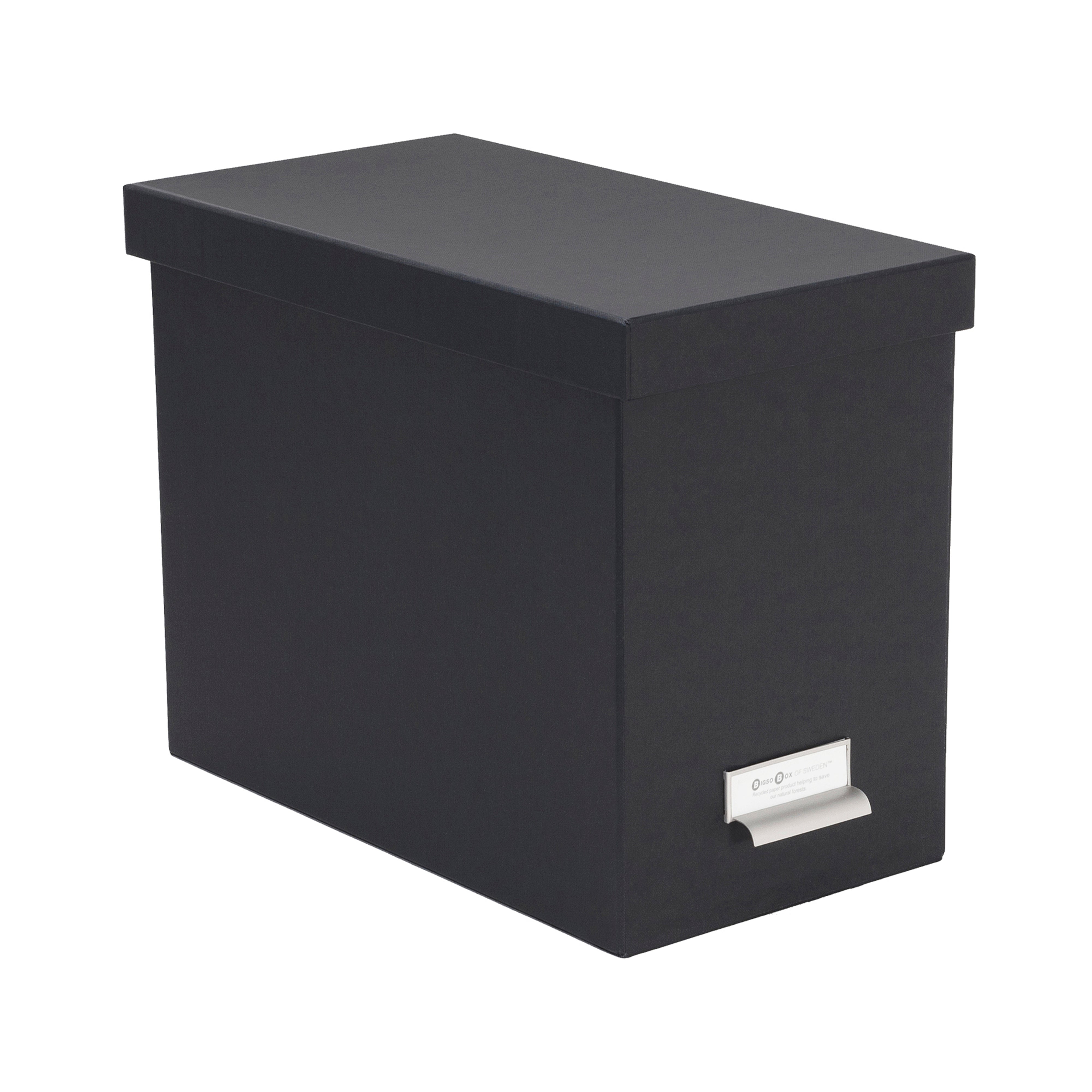 Johan File Box - Grey & Multi-Color Storage Organizer for Office, Home, or School Documents