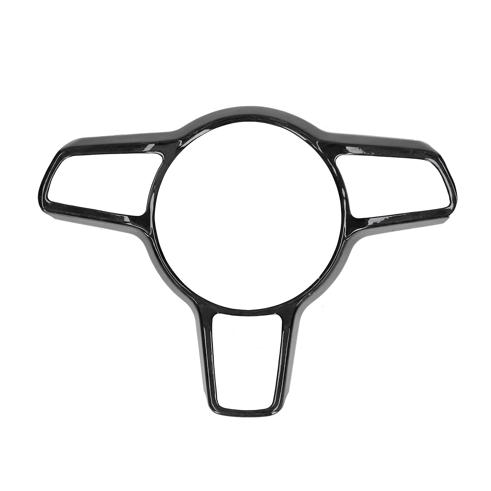 Aramox Forged Carbon Fiber Steering Wheel Trim Frame - Replacement for Porsche Panamera/Macan/Cayenne (Without SC Module) - Enhance Interior Styling & Driving Comfort