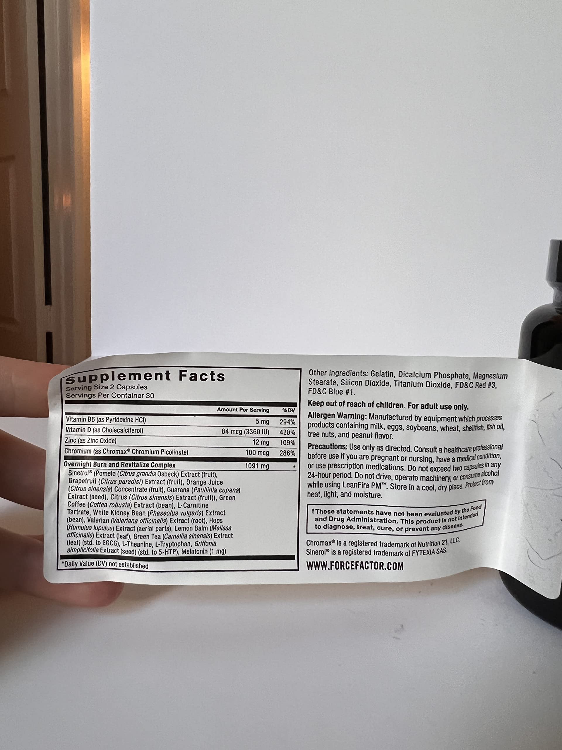 Force Factor LeanFire PM - Premium Weight Loss Pills for Women & Men | Fat Burner & Metabolism Booster with Melatonin | 60 Capsules (2-Pack) | Supports Overnight Fat Burning & Better Sleep | Ideal for Nighttime Weight Management & Fitness Goals
