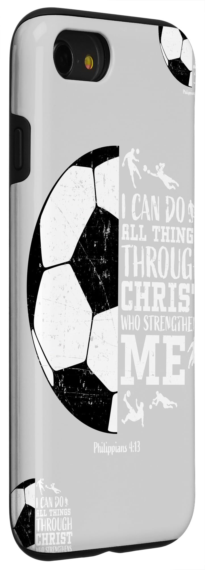 iPhone SE (2020) / 7 / 8 Soccer Player Christian Phone Case - Perfect Gift for Boys, Girls & Kids - Durable Protection for Sports & Daily Use