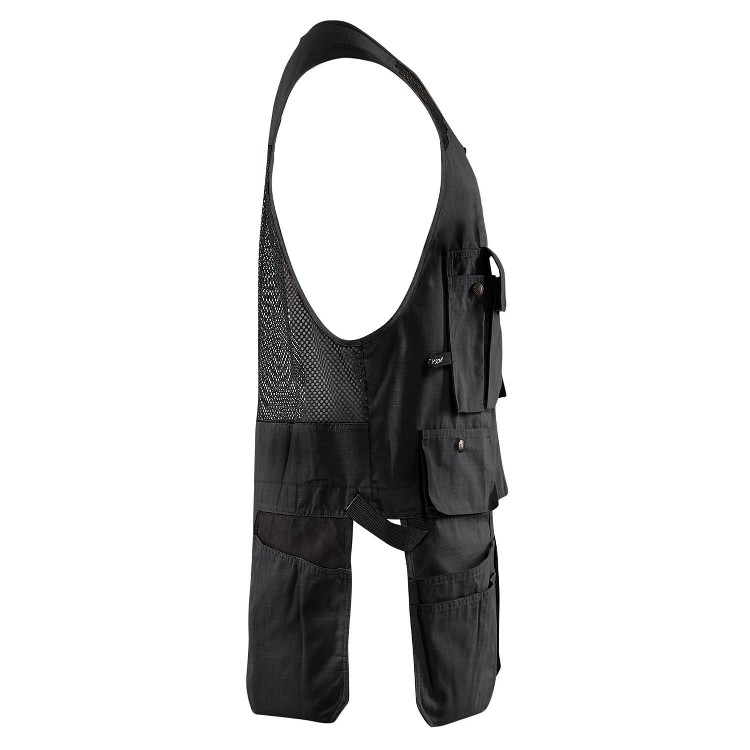 Blaklader Men's RipStop Kangaroo Mesh Work Vest with Utility Pockets - Durable Construction Workwear for Electricians, Carpenters & Outdoor Labor - Perfect for Hot Weather Job Sites & Heavy-Duty Tasks