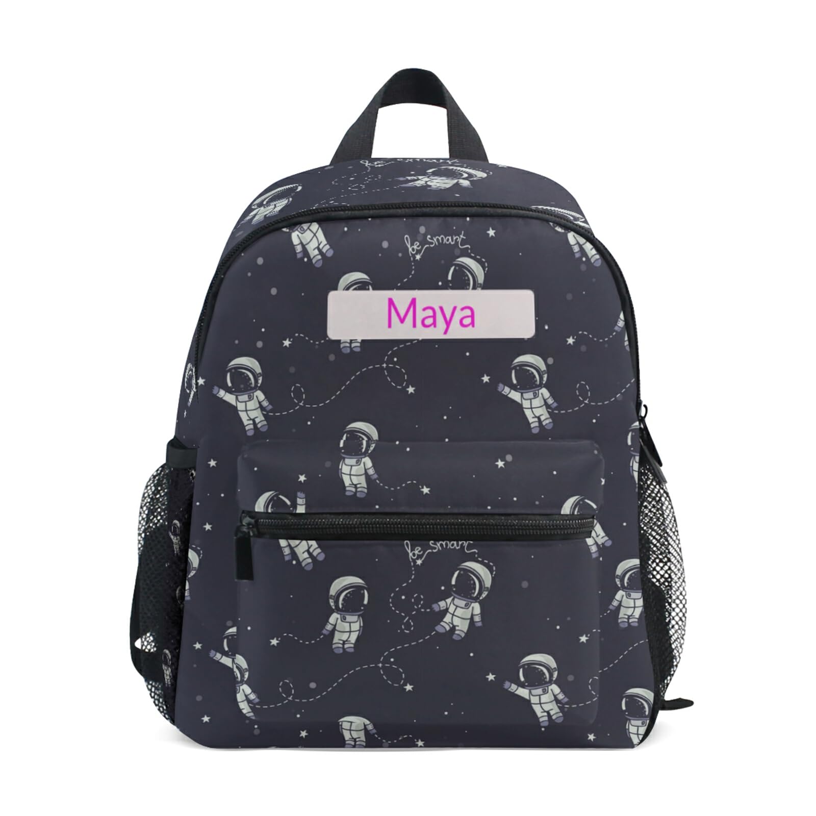 Personalized Kids Backpack with Name - Astronaut Space Constellations & Planets Design - Durable Toddler Book Bag for Preschool, Kindergarten & Daycare - Perfect for Travel, School & Toy Storage