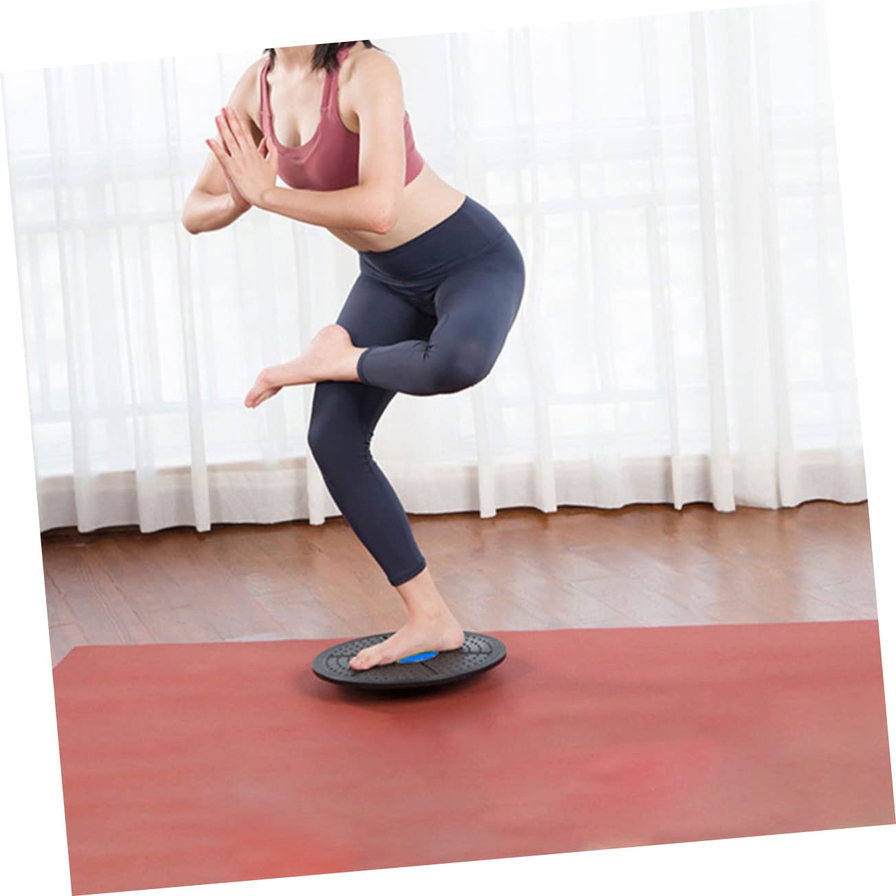 Balance Board for Yoga & Fitness - Wobble Disc with PP Material, Safe & Sturdy, Portable for Physical Therapy, Home & Gym Workouts