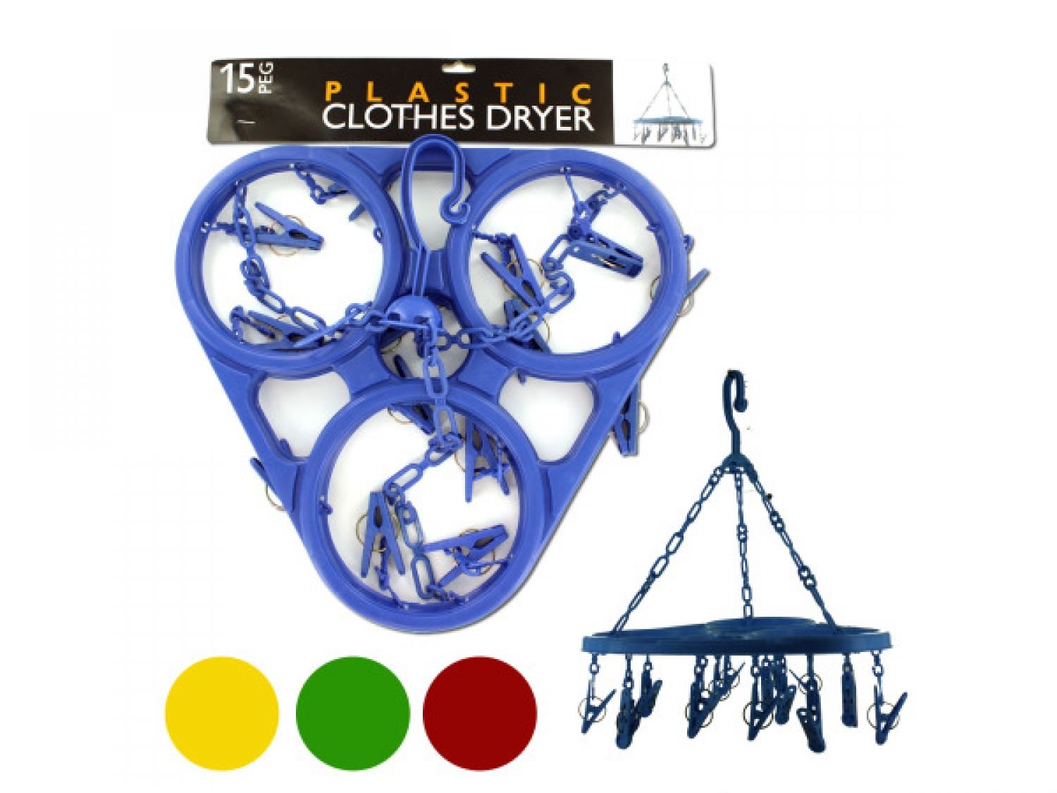 Jumbo Hanging Clothes Dryer - Set of 18 Bulk Clothesline for Laundry Room, Balcony & Outdoor Drying - Heavy Duty Household & Laundry Supplies