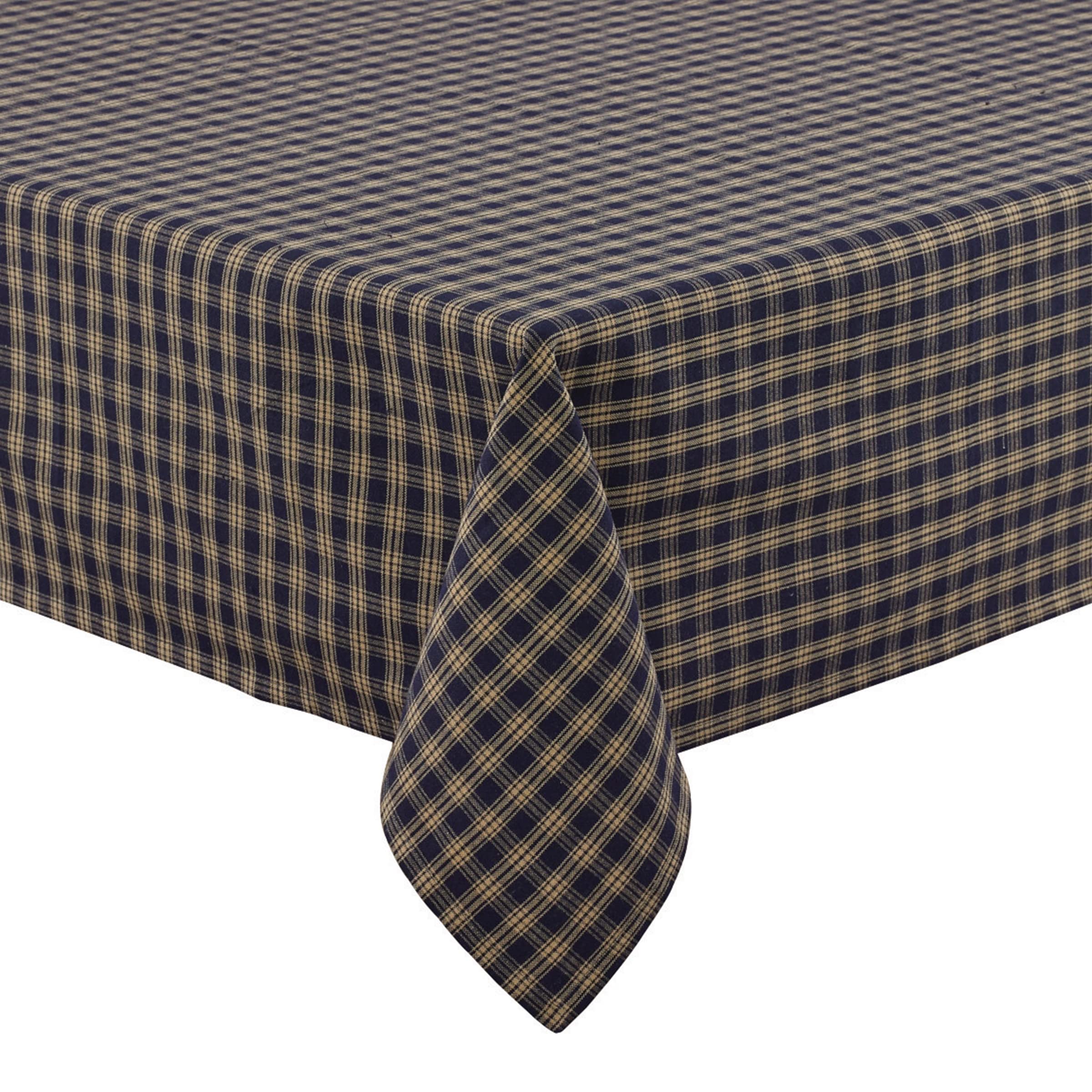 Park Designs Navy Sturbridge Tablecloth 54 x 54 Inch - Perfect for Dining Room, Kitchen, and Outdoor Picnic Tables