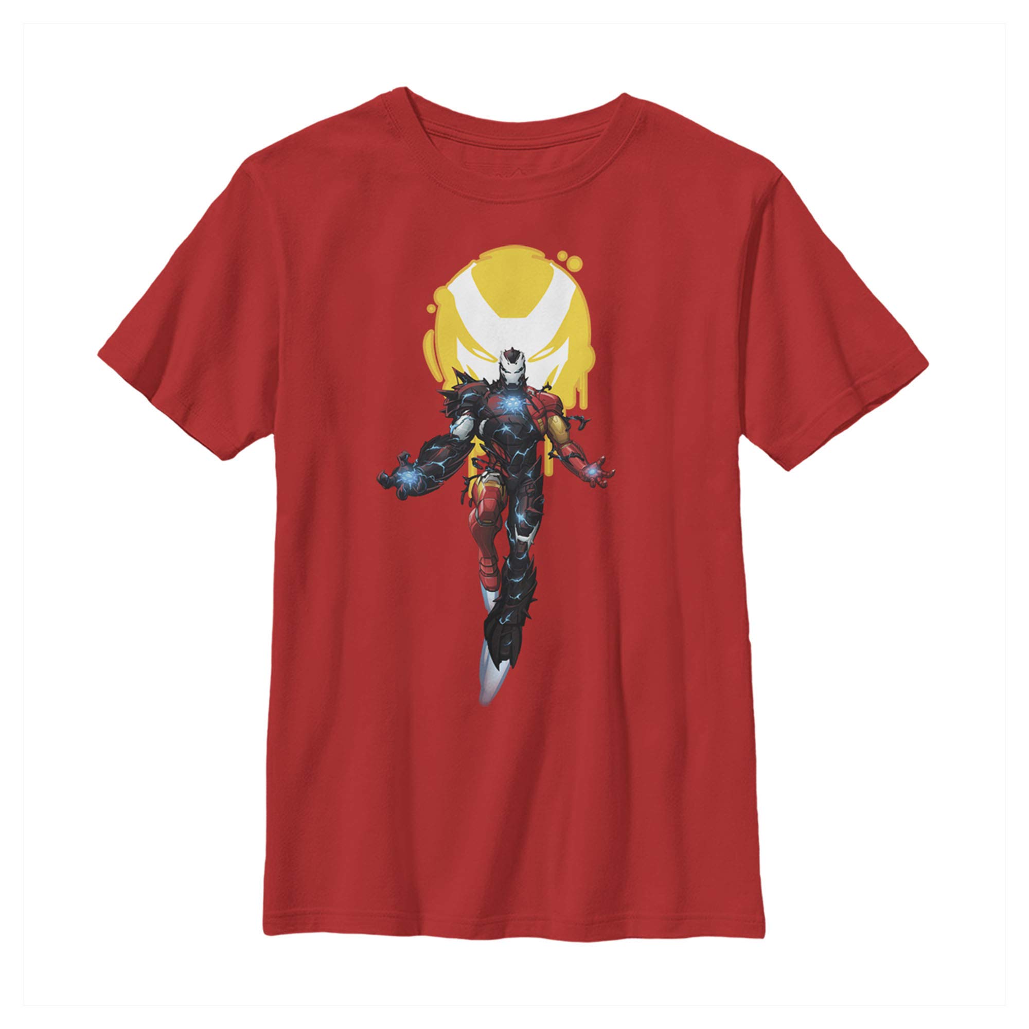 Marvel Iron Man Venom Symbol Boys Graphic T-Shirt - Cool Superhero Tee for Kids, Casual Wear & Cosplay