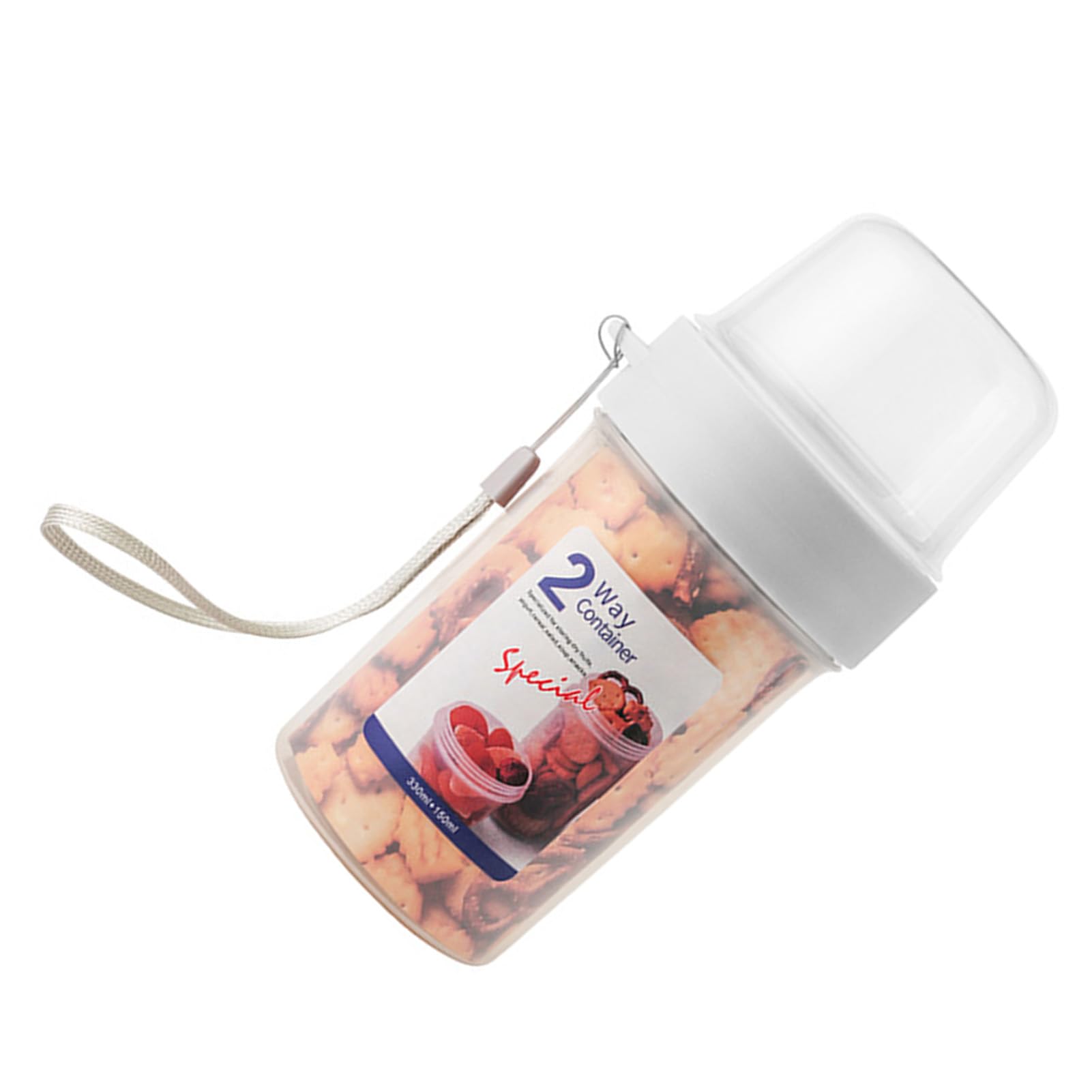 Portable Reusable Breakfast Cups with Lids - Double Layer Food Container for Yogurt, Cereal, Fruit, Milk & Oats | Ideal for On-The-Go Meals, Office Lunch, Picnics & Travel
