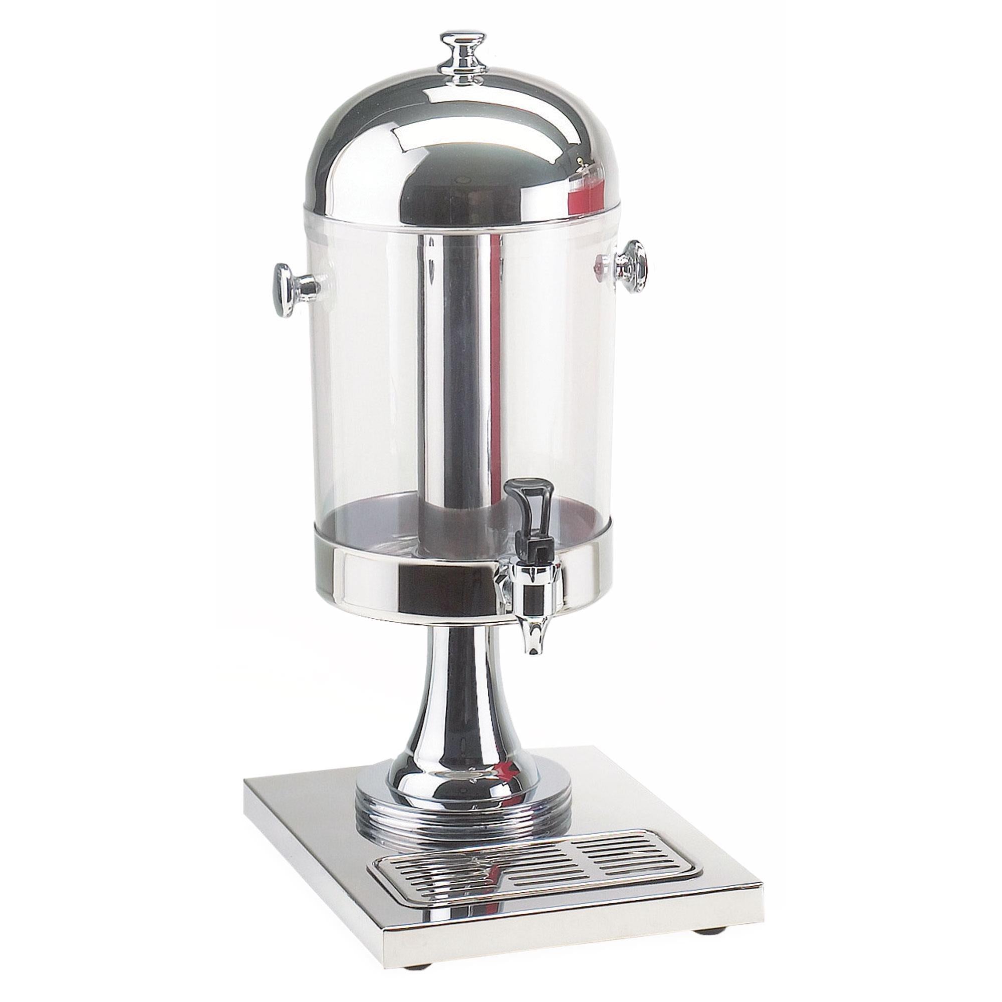 Premium 2 Gallon Stainless Steel Beverage Dispenser with Spigot - Round Design for Parties, Events & Home Use - Ideal for Lemonade, Iced Tea & Cold Drinks