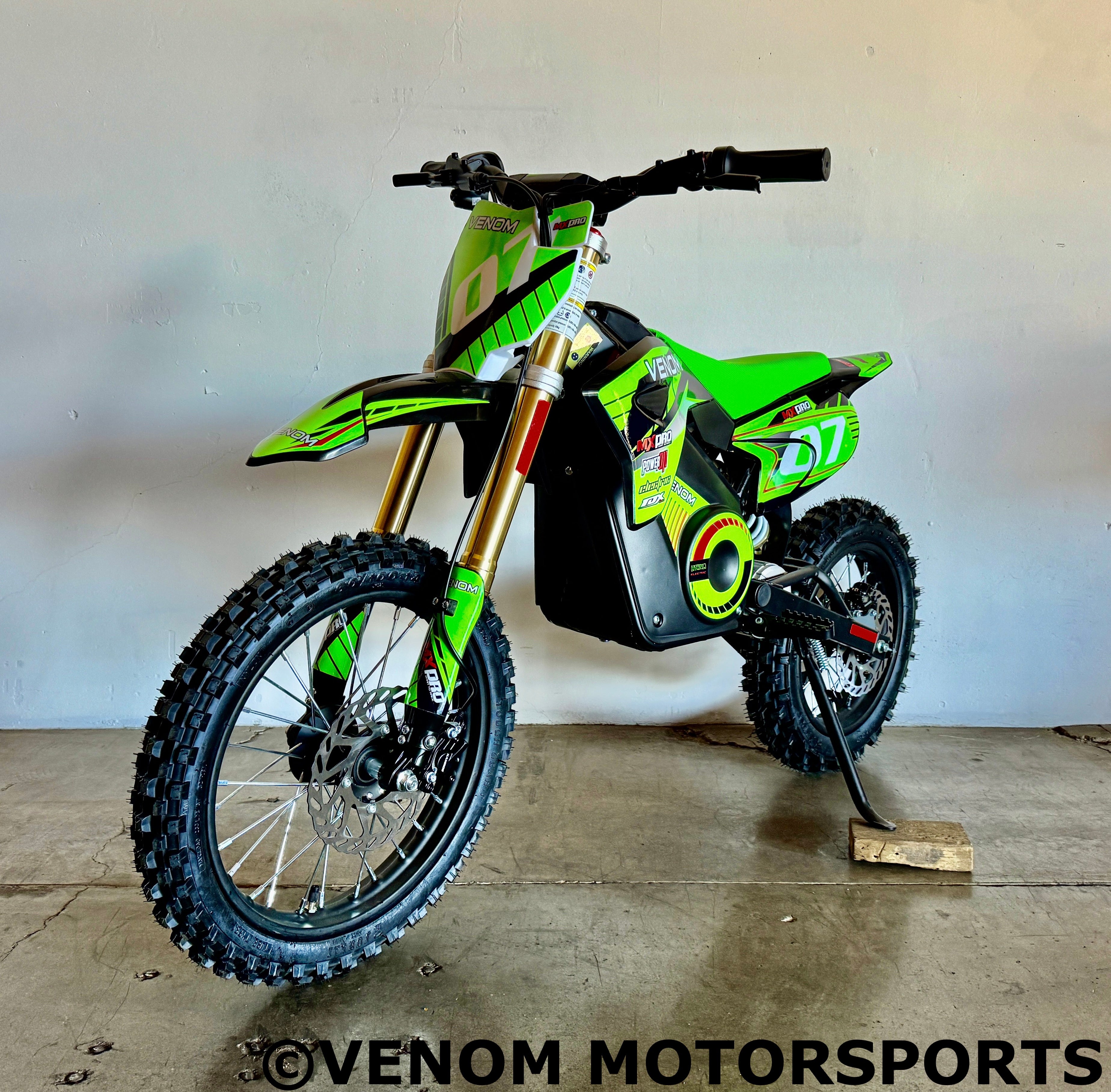 Venom Pro 1600W 48V Electric Dirt Bike for Adults - High Performance Off-Road Motorcycle with Lithium Battery - Perfect for Trail Riding, Mountain Adventures & Off-Road Racing