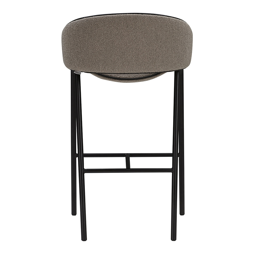 Modern Folium Bar Stool - Adjustable Height Kitchen Island Stool with Backrest, Comfortable Counter Stool for Dining Room, Bar & Home Decor